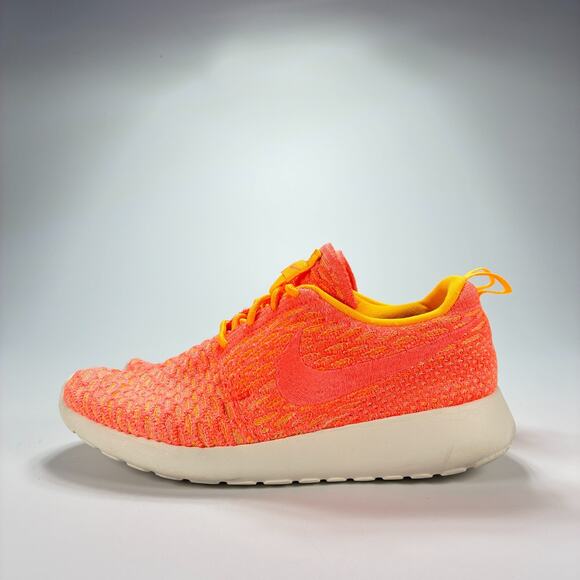 Nike Roshe Run Flyknit Orange Peach Running Shoes 704927-802 Women's Size 7 - Picture 4 of 10